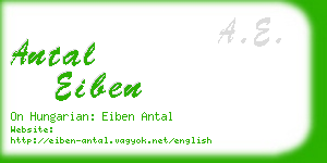 antal eiben business card